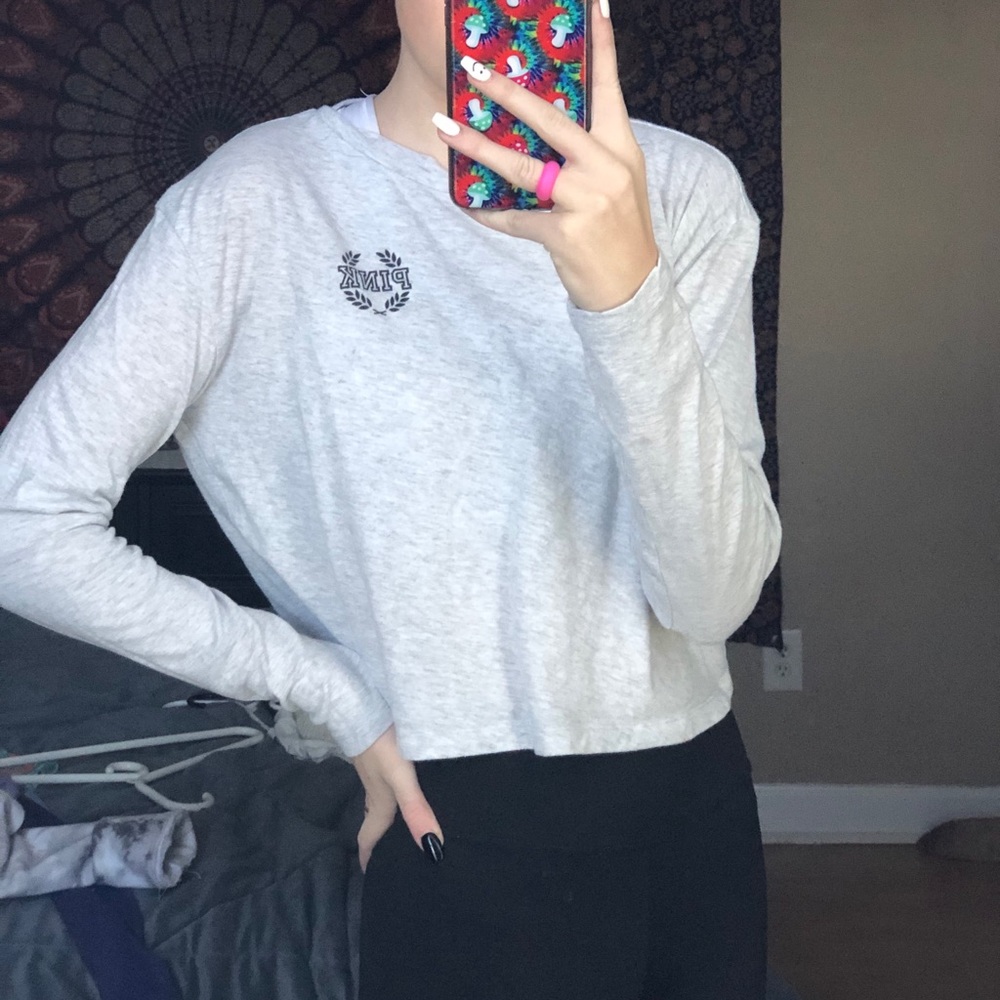 Cropped Pink Long Sleeve